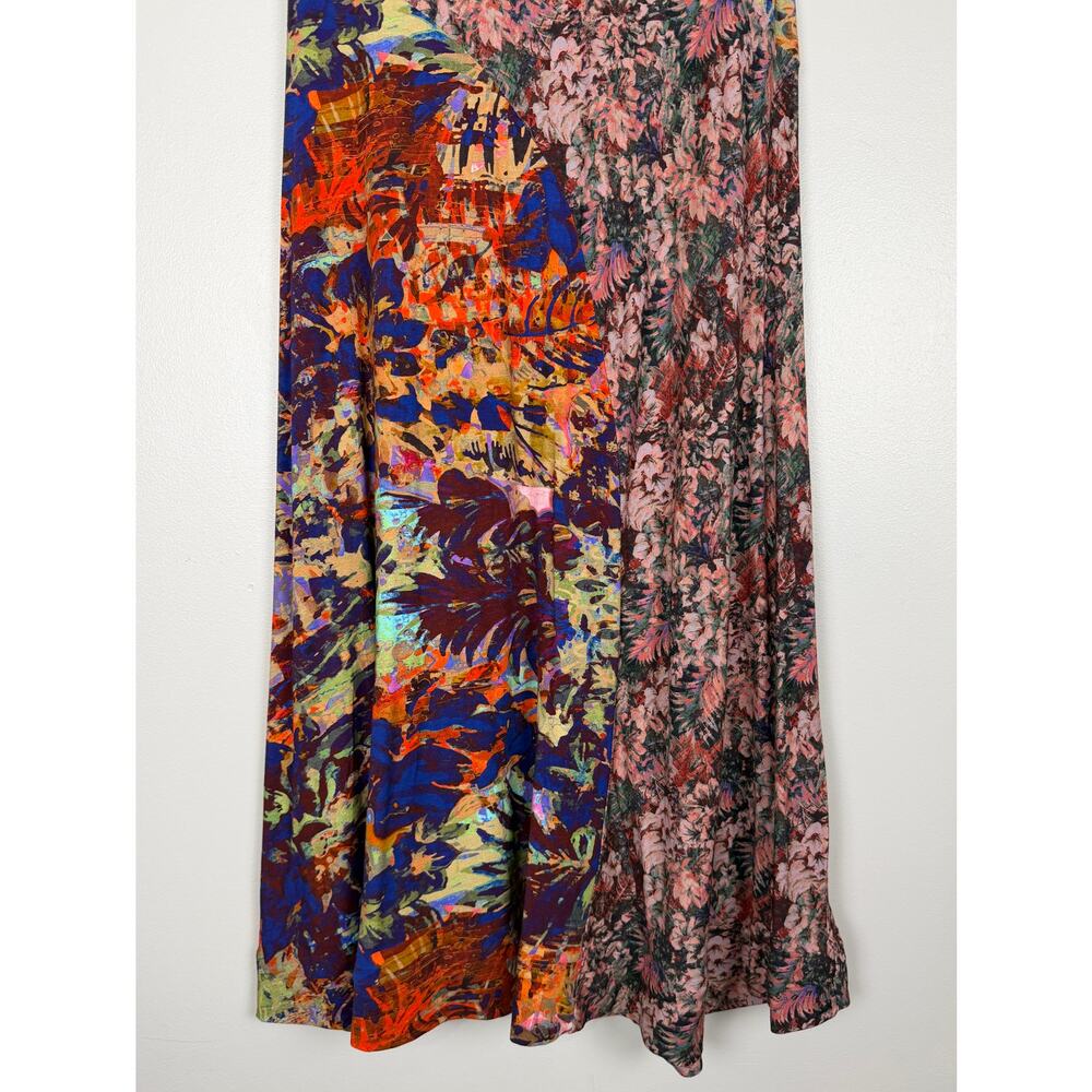 Soft Surroundings Estelle Maxi Dress Tropics Multi Medium Boho Resort Wear - Picture 8 of 10